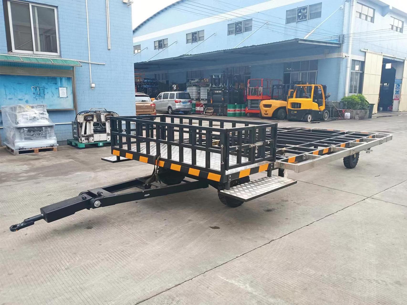 中集非標(biāo)訂制4噸全掛平板拖車(chē)案例